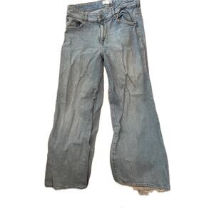 H&M Baggy Flared Jeans Woman Size 14